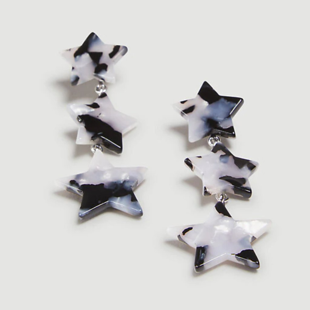 Ann Taylor Star Tortoiseshell Print Drop Earrings 25$
